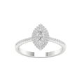 thumbnail image 1 of Imperial 1/3 Ct TDW Marquise Diamond Double Halo Engagement Ring in 10K White Gold (H-I, I2), 1 of 4