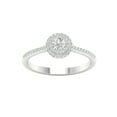 thumbnail image 1 of Imperial 1/3 Ct TDW Round Diamond Double Halo Engagement Ring in 10K White Gold (H-I, I2), 1 of 4