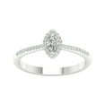 thumbnail image 1 of Imperial 1/4 Ct TDW Marquise Diamond Halo Engagement Ring in 10K White Gold (H-I, I2), 1 of 4