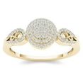 thumbnail image 1 of Imperial 1/5ct TDW Diamond 10K Yellow Gold Halo Engagemet Ring, 1 of 5