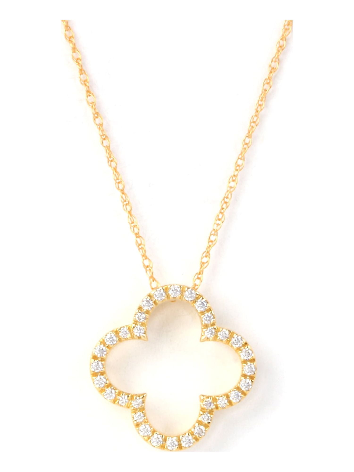 Quatrefoil necklace deals