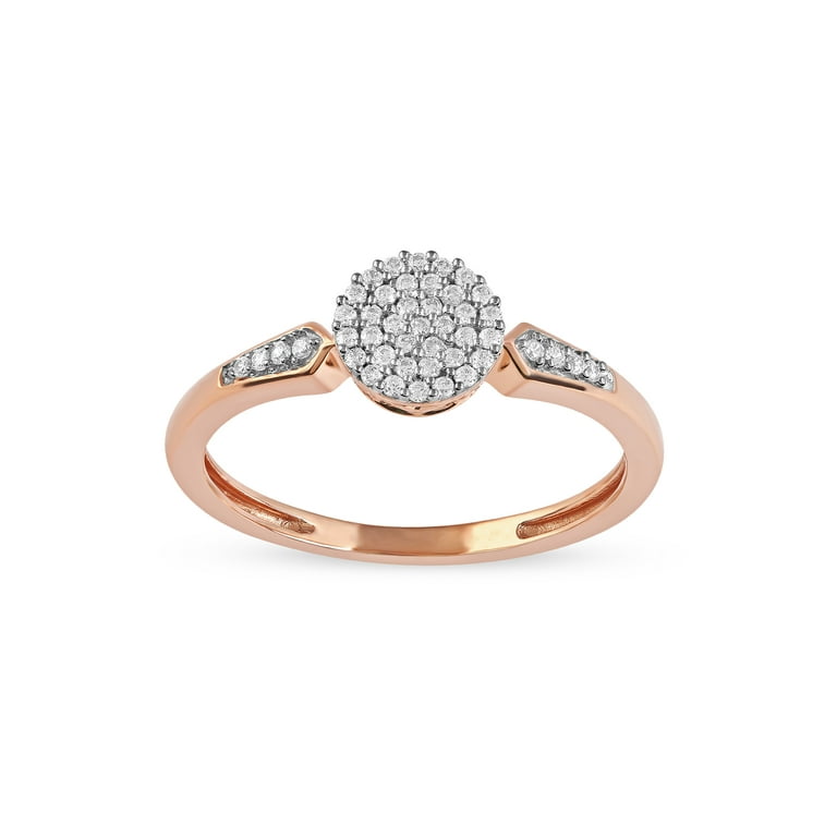 Imperial 10K Rose Gold 1/6Ct TDW Diamond Women's Fashion Ring