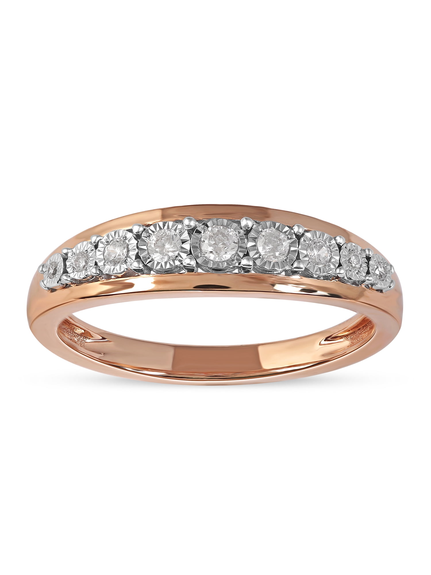 Imperial 10K Rose Gold 1/6Ct TDW Diamond Women's Wedding Anniversary