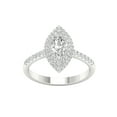 thumbnail image 1 of Imperial 3/4 Ct TDW Marquise Diamond Double Halo Engagement Ring in 10K White Gold (H-I, I2), 1 of 4