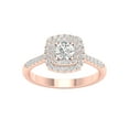 thumbnail image 1 of Imperial 3/4 Ct TDW Round Diamond Double Halo Engagement Ring in 10K Rose Gold (H-I, I2), 1 of 4