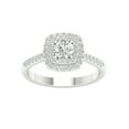 thumbnail image 1 of Imperial 3/4 Ct TDW Round Diamond Double Halo Engagement Ring in 10K White Gold (H-I, I2), 1 of 4