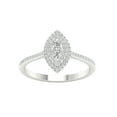 thumbnail image 1 of Imperial 3/8 Ct TDW Marquise Diamond Double Halo Engagement Ring in 10K White Gold (H-I, I2), 1 of 4