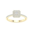 thumbnail image 1 of Imperial 3/8 Ct TDW Princess Diamond Double Halo Engagement Ring in 10K Yellow Gold (H-I, I2), 1 of 4