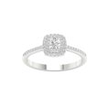thumbnail image 1 of Imperial 3/8 Ct TDW Round Diamond Double Halo Engagement Ring in 10K White Gold (H-I, I2), 1 of 4