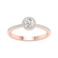 thumbnail image 1 of Imperial 3/8 Ct TDW Round Diamond Halo Engagement Ring in 10K Rose Gold (H-I, I2), 1 of 4