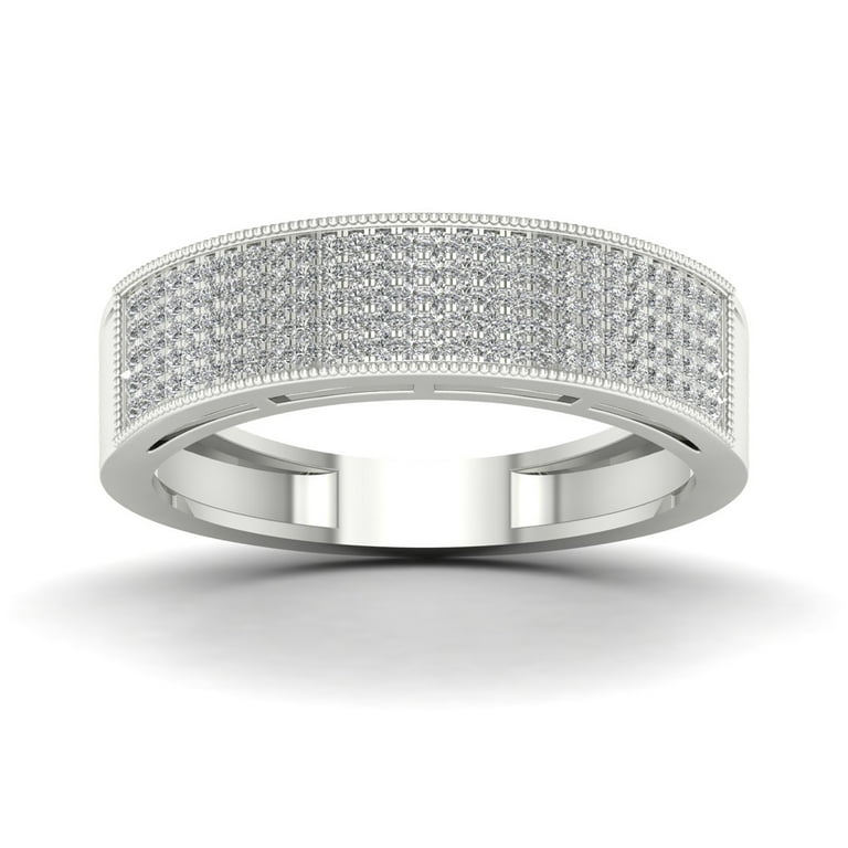 Imperial 3 8Ct TDW Diamond 10k White Gold Men s Exquisite Wedding