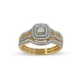 thumbnail image 1 of Imperial 3/8Ct TDW Diamond 10k Yellow Gold Double Halo Bridal Set (H-I, I2), 1 of 6
