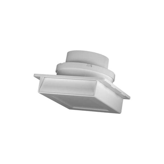 IMPERIAL VT0757 3" Or 4" Eave And Soffit Vent, Plastic Material, Flush Installation, Round Duct Shape, White Finish
