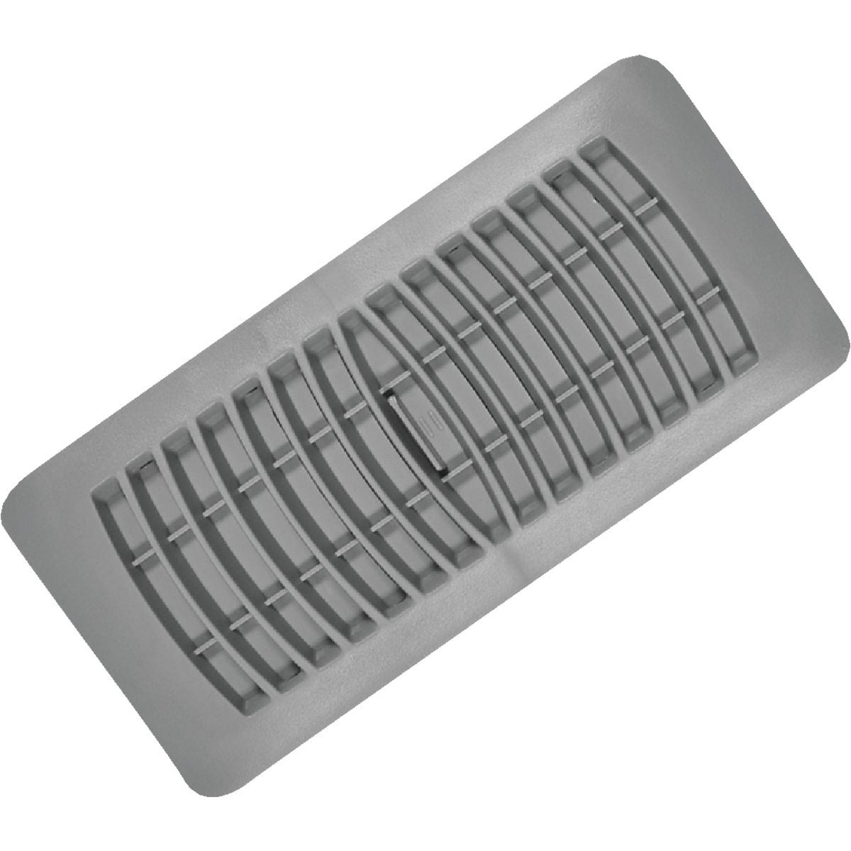 IMPERIAL MANUFACTURING GROUP Imperial 4 In. x 10 In. Gray Plastic Louvered Floor Register RG1429