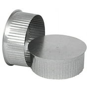 Imperial GV0733 End Cap, 4 in Dia, Galvanized