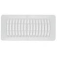 thumbnail image 1 of Imperial 4-inch x 12-inch White Plastic Louvered, Floor Register, Rectangular, Household Vent Cover, 1 of 5