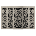 thumbnail image 1 of Imperial 4in x 10in Wonderland Style Brushed Nickel Metal Rectangular Floor Register (5 PACK), 1 of 5