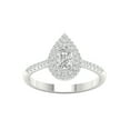 thumbnail image 1 of Imperial 5/8 Ct TDW Pear Diamond Double Halo Engagement Ring in 10K White Gold (H-I, I2), 1 of 4