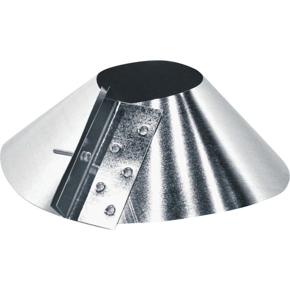 Imperial 5 In. Galvanized Storm Collar - Steel - 1 Pack