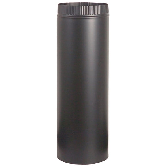 BM0110 Stove Pipe, Black, 24-Ga., 5 x 24-In. - Quantity 10