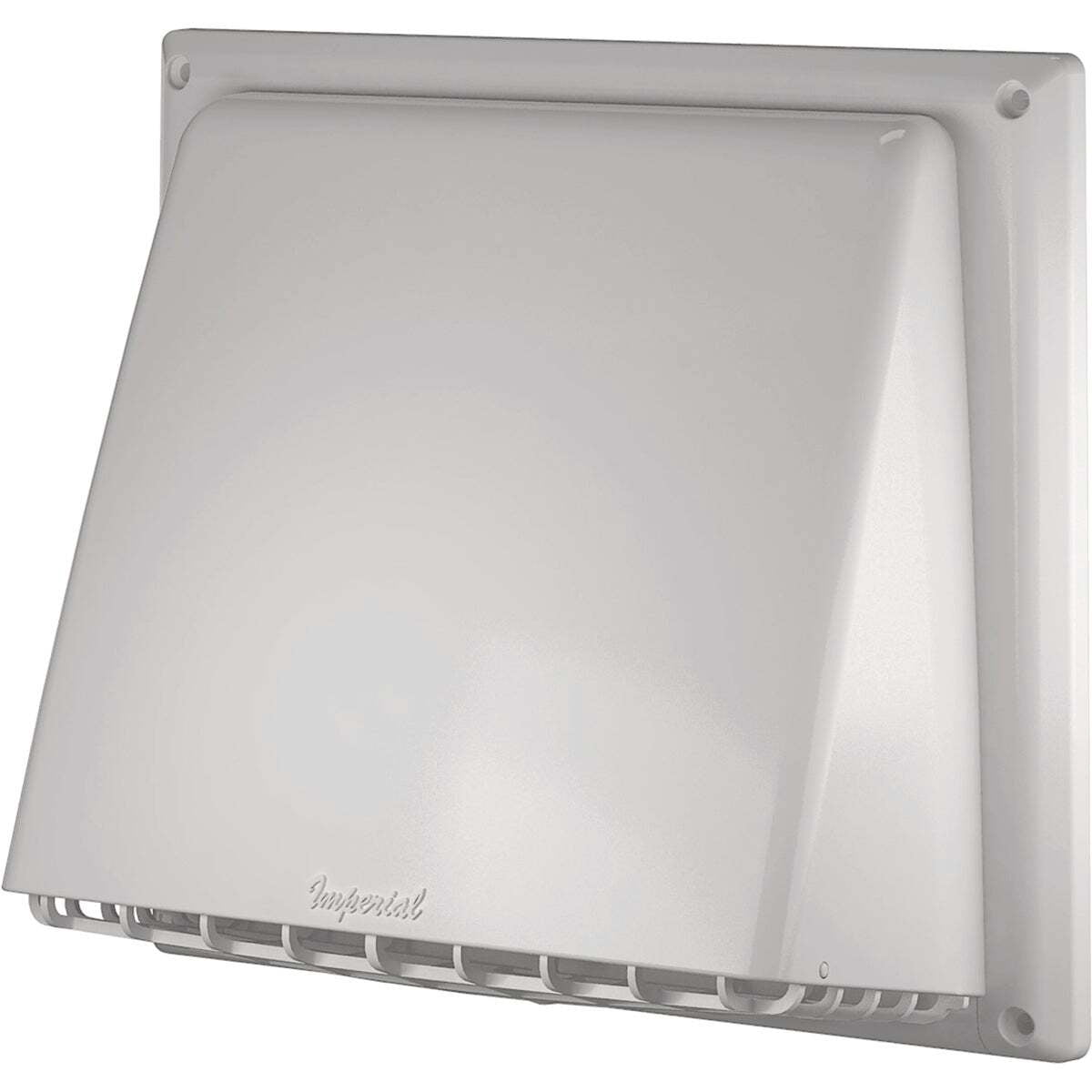 Imperial 6 In. - 7 In. White Plastic Kitchen Wall Vent Cap VT0755