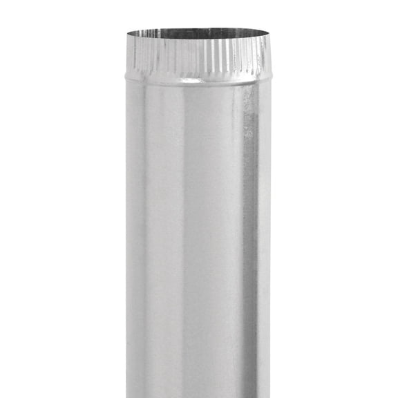 Imperial Manufacturing 44597 6 in. Dia. x 30 in. Galvanized Steel Furnace Pipe - Silver, Pack of 10