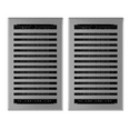 thumbnail image 1 of Imperial 6in x 10in Montezuma Style Grey Granite Metal Rectangular Air Floor Register (2 PACK), 1 of 6