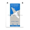 thumbnail image 1 of Imperial Airways Brochure "Switzerland by Lunch Time in Perfect Comfort," 1936. Designed by Lee-Elliott. Unframed Vintage Travel Poster, 1 of 1