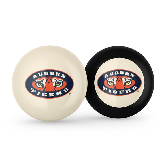 Imperial Auburn Tigers Logo Cue Ball & 8 Ball Combo Set