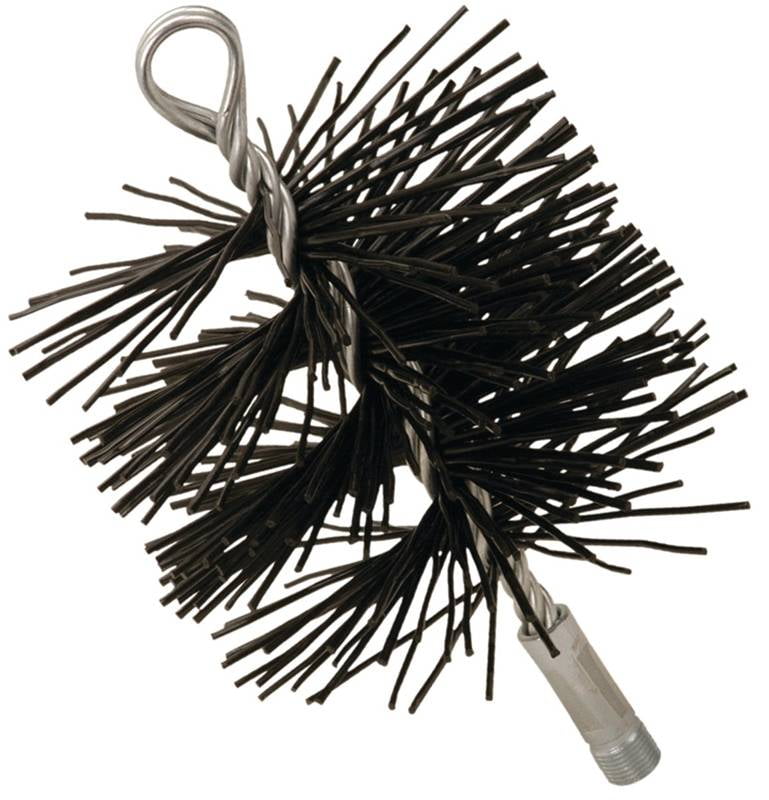 Imperial BR0075 Round Chimney Brush, 5 in, Polypropylene Handle