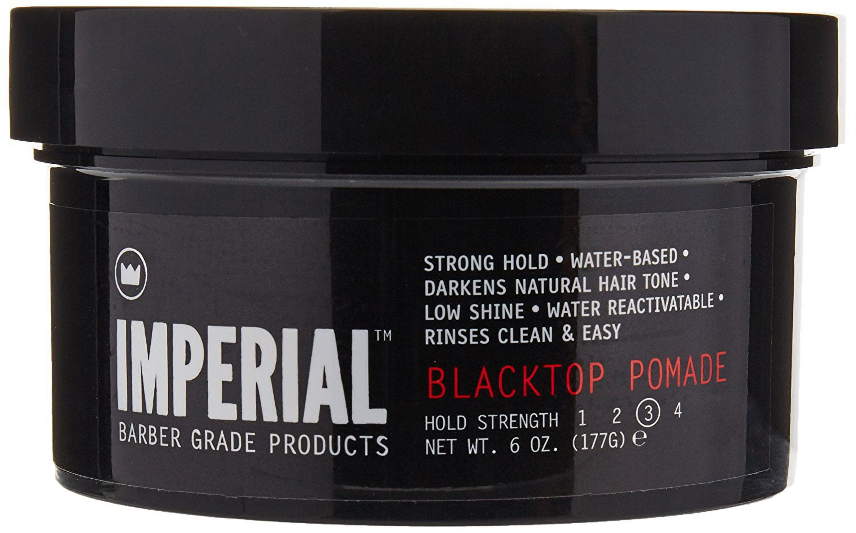 IMPERIAL BARBER PRODUCTS Imperial Barber Blacktop Hair Pomade for Men, 6 Oz