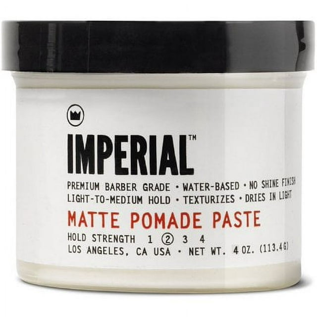Imperial Barber Grade Products Matte Hair Pomade Paste for Men, 4.0 Oz
