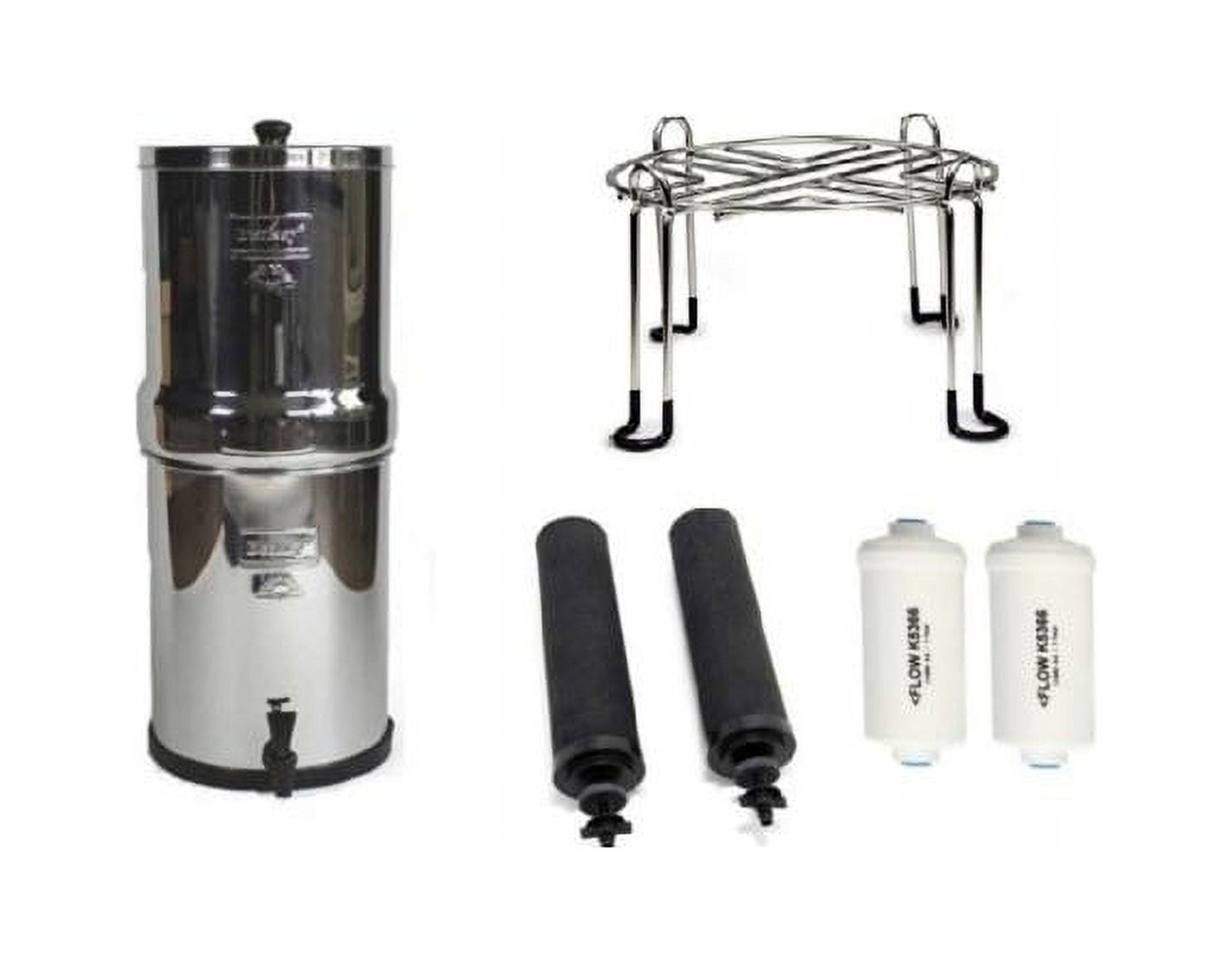 Imperial Berkey Gravity-Fed Water Filter with 2 Black Berkey Elements ...