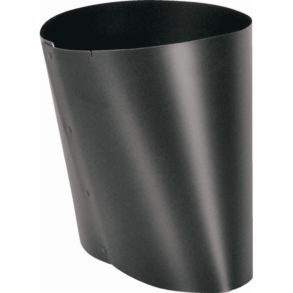 Imperial Black Oval to Round Connector - Single Pack  Residential Use, Standard Application