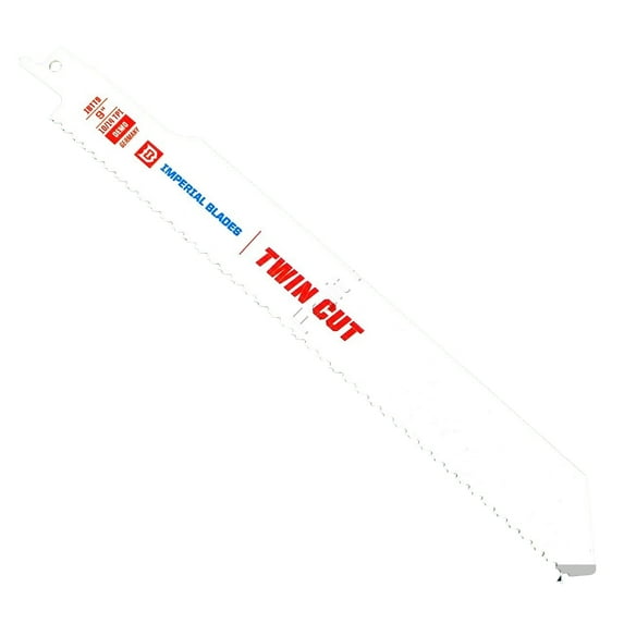 Imperial Blades IBTT9 Twin Cut Reciprocating Saw Blade, 9" 10/14 TPI