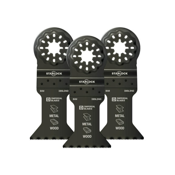 Imperial Blades LLC IBSL340-3 1-3/4" Starlock Metal & Wood Blade 3 Count
