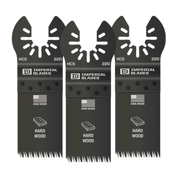 Imperial Blades ONE FIT 1-1/4" Japanese Precision HCS Blade Oscillating Multi-Tool Accessory 3 Pack