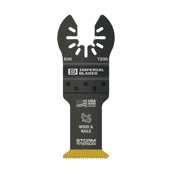 Imperial Blades One Fit™ 1-1/4" Storm Titanium Wood & Nails Blade, 1PC