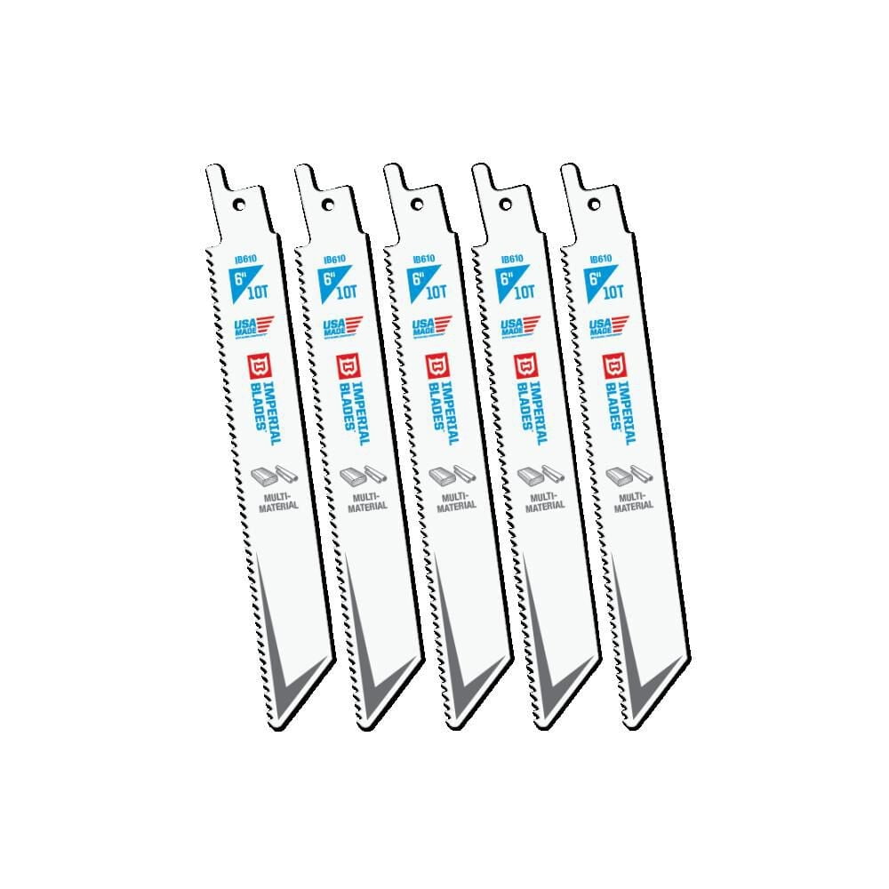 Imperial Blades Standard 6In 10 Tpi Multi-Material Reciprocating Blade ...