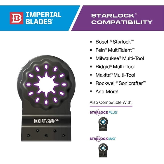 Imperial Blades Starlock 1-1/8 In. 18 TPI Metal/Wood Oscillating Blade
