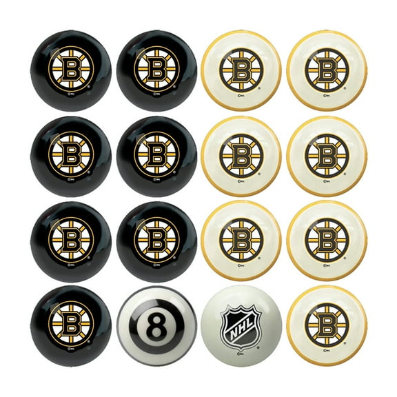 Imperial Boston Bruins Billiard Ball Set with Numbers