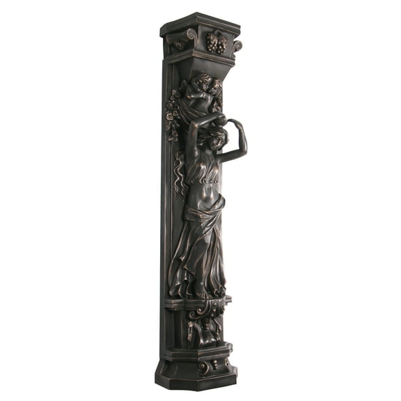 Imperial Bronze Lady Pilaster Bowl