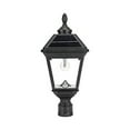 thumbnail image 1 of Imperial Bulb II Solar Post Light with 3" Fitter - Black, 1 of 10