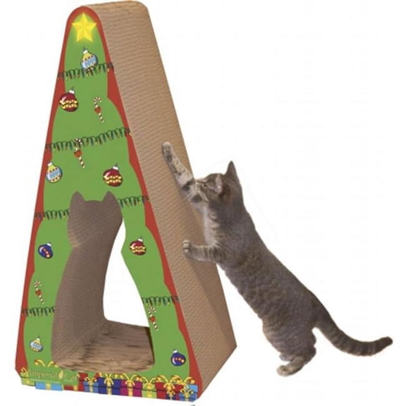 Imperial Cat Holiday Scratch n Shapes Giant Christmas Tree Cat Toy