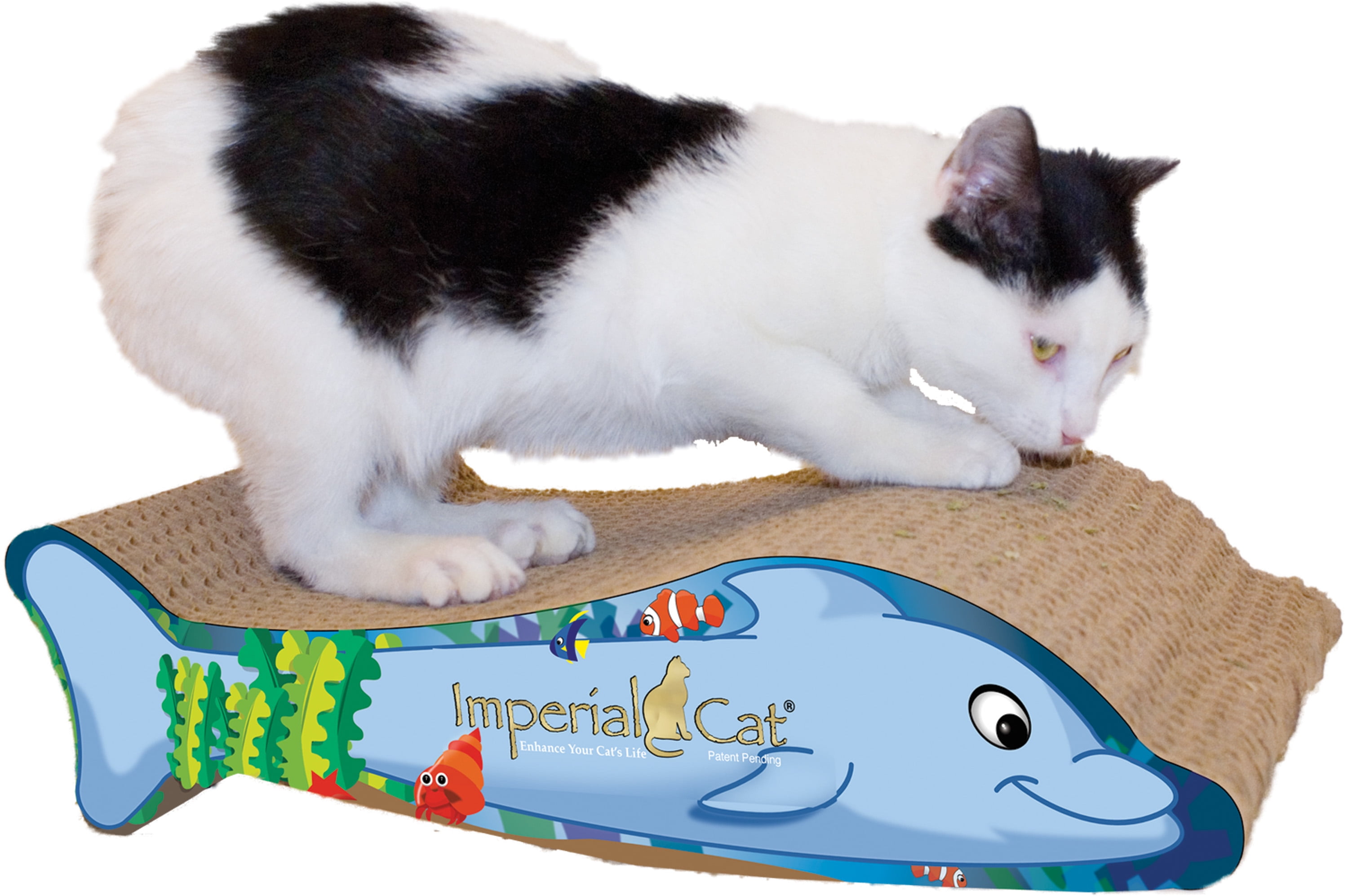 Imperial Cat Giant Whale Scratch 'n Shape, Beluga - Cat Claws, Inc