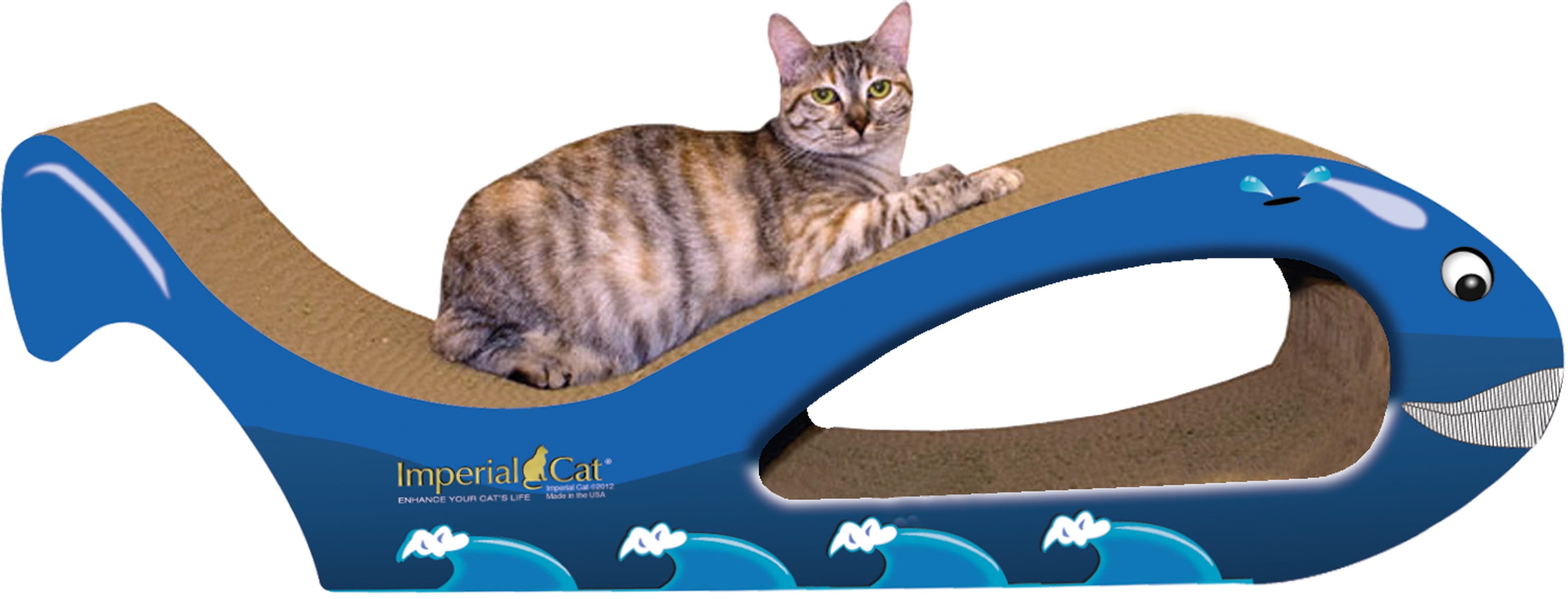 Imperial Cat Giant Whale Scratch 'n Shape, Beluga - Cat Claws, Inc