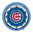 thumbnail image 1 of Imperial Chicago Cubs 18'' Neon Clock, 1 of 3