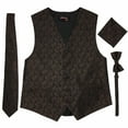 thumbnail image 1 of Imperial Chocolate Men's Satin Vest Spencer J's - XS, 1 of 6