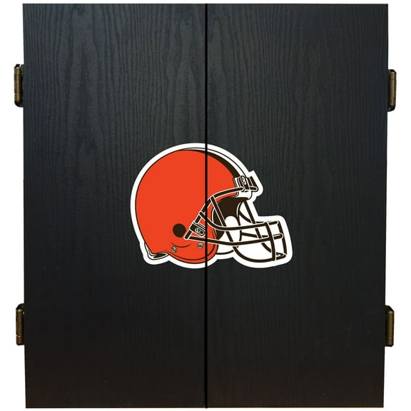 Imperial Cleveland Browns Fans Choice Dartboard Cabinet