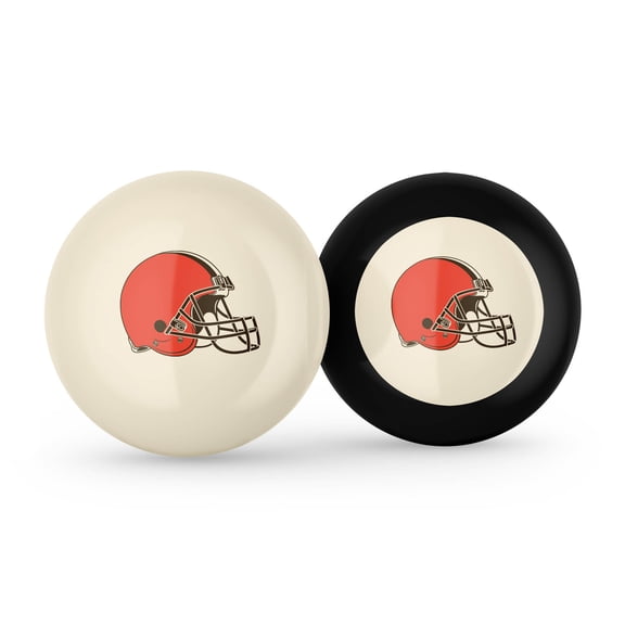 Imperial Cleveland Browns Logo Cue Ball & 8 Ball Combo Set